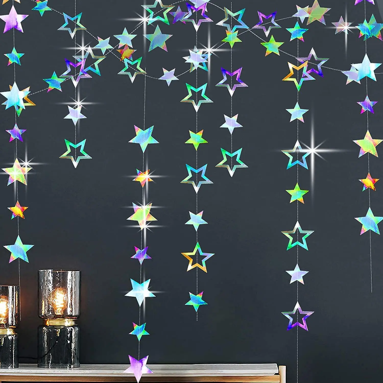 4M Laser Star Garland Paper Banner Birthday Party Decor Girl Boy Baby Shower Wedding Wall Hanging Streamer Christmas Decorations
4M Laser Star Garland Paper Banner Birthday Party Decor Girl Boy Baby Shower Wedding Wall Hanging Streamer Christmas Decorations