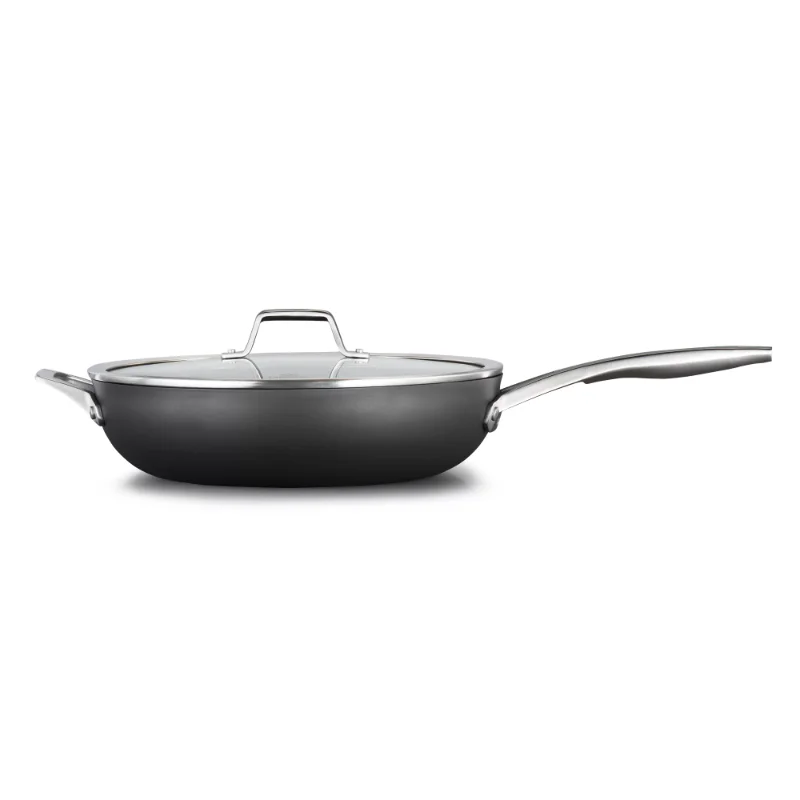 Calphalon Premier Hard-Anodized Nonstick 13-Inch Deep Skillet with Lid Cookware Cooking Pots Set Pots and Pans Set
Calphalon Premier Hard-Anodized Nonstick 13-Inch Deep Skillet with Lid Cookware Cooking Pots Set Pots and Pans Set