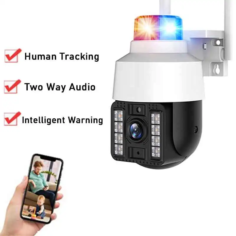Keki 1080P Dual-Lens IP Camera WiFi CCTV Security Cameras Full Color Night Vision Human Tracking PTZ Outdoor Surveillance Camera
Keki 1080P Dual-Lens IP Camera WiFi CCTV Security Cameras Full Color Night Vision Human Tracking PTZ Outdoor Surveillance Camera
