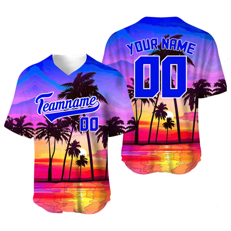 Summer Men's Baseball Jersey Customized Name 3D Printed Baseball Jersey Fashion Harajuku Street Casual Sports Short Sleeve Shirt
Summer Men's Baseball Jersey Customized Name 3D Printed Baseball Jersey Fashion Harajuku Street Casual Sports Short Sleeve Shirt