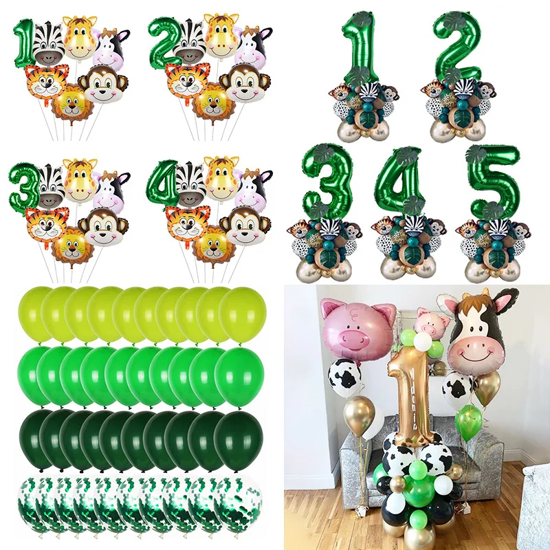 Jungle Safari Party Gold Green Number Foil Balloons Kit Kids 1st Birthday Party Decor Baby Shower Forest Theme Animal Balloon
Jungle Safari Party Gold Green Number Foil Balloons Kit Kids 1st Birthday Party Decor Baby Shower Forest Theme Animal Balloon