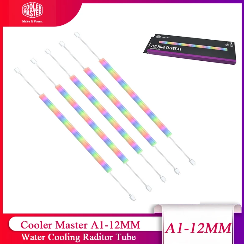 COOLER MASTER A1-12MM Computer Case Cooler DIY Luminous Water Cooling Tube Liquid Water Cooling Raditor Tubes 5V 3PIN ARGB
COOLER MASTER A1-12MM Computer Case Cooler DIY Luminous Water Cooling Tube Liquid Water Cooling Raditor Tubes 5V 3PIN ARGB