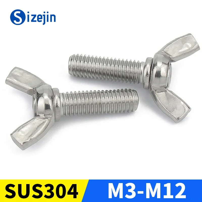 Wing Head Thumb Screw Butterfly Bolts 304 Stainless Steel Claw Hand Tighten Toolless Adjust Bolt 1-10pcs M3 M4 M5 M6 M8 M10 M12
Wing Head Thumb Screw Butterfly Bolts 304 Stainless Steel Claw Hand Tighten Toolless Adjust Bolt 1-10pcs M3 M4 M5 M6 M8 M10 M12