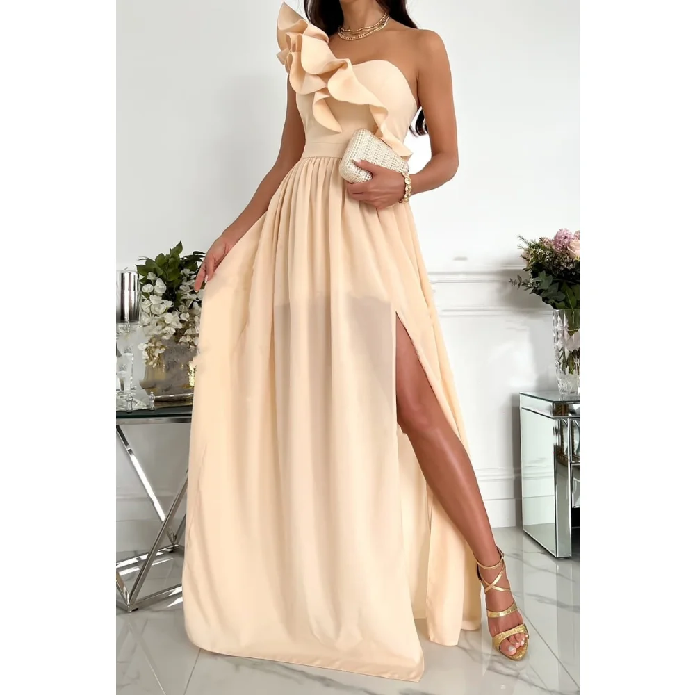 Women's Elegant Long Dress, Sexy Sleeveless Dress, Hem And Ruffle, Party Dress, S-XXL Summer 2023 Ropa Mujer Robes Longues Robe
Women's Elegant Long Dress, Sexy Sleeveless Dress, Hem And Ruffle, Party Dress, S-XXL Summer 2023 Ropa Mujer Robes Longues Robe