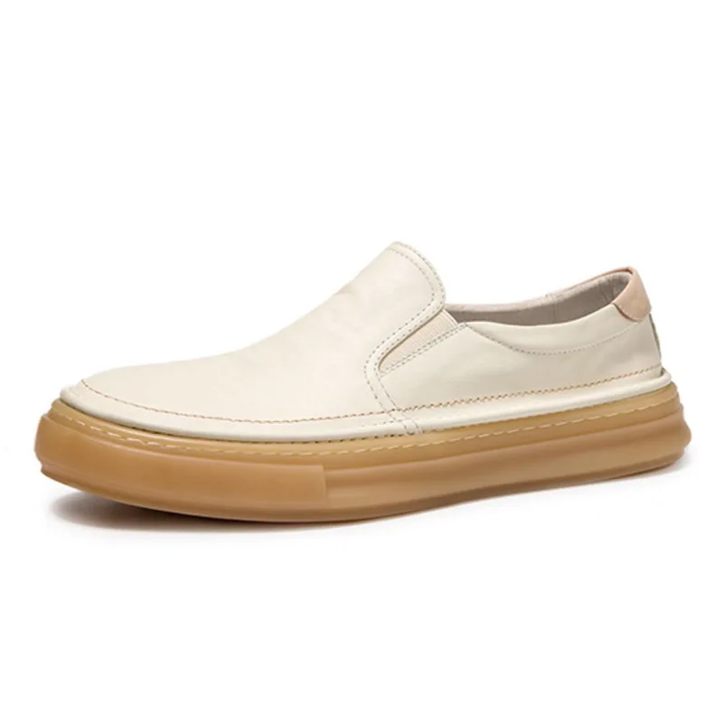Simple Fashion Men's Casual Shoes White Cowhide Leather Slip on Loafers Breathable Comfortable Men Flats Loafers Shoes Moccasins
Simple Fashion Men's Casual Shoes White Cowhide Leather Slip on Loafers Breathable Comfortable Men Flats Loafers Shoes Moccasins