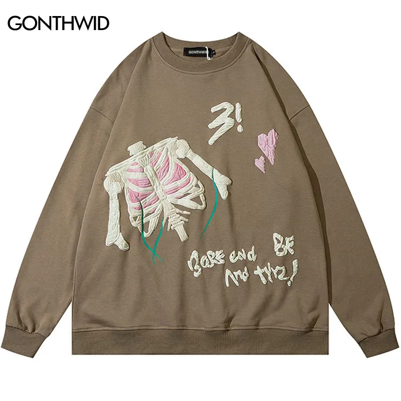 Men Thin Hoodie Sweatshirt Hip Hop Skull Skeleton Print Crewneck Oversized Pullover 2022 Autumn Harajuku Casual Loose Streetwear
Men Thin Hoodie Sweatshirt Hip Hop Skull Skeleton Print Crewneck Oversized Pullover 2022 Autumn Harajuku Casual Loose Streetwear