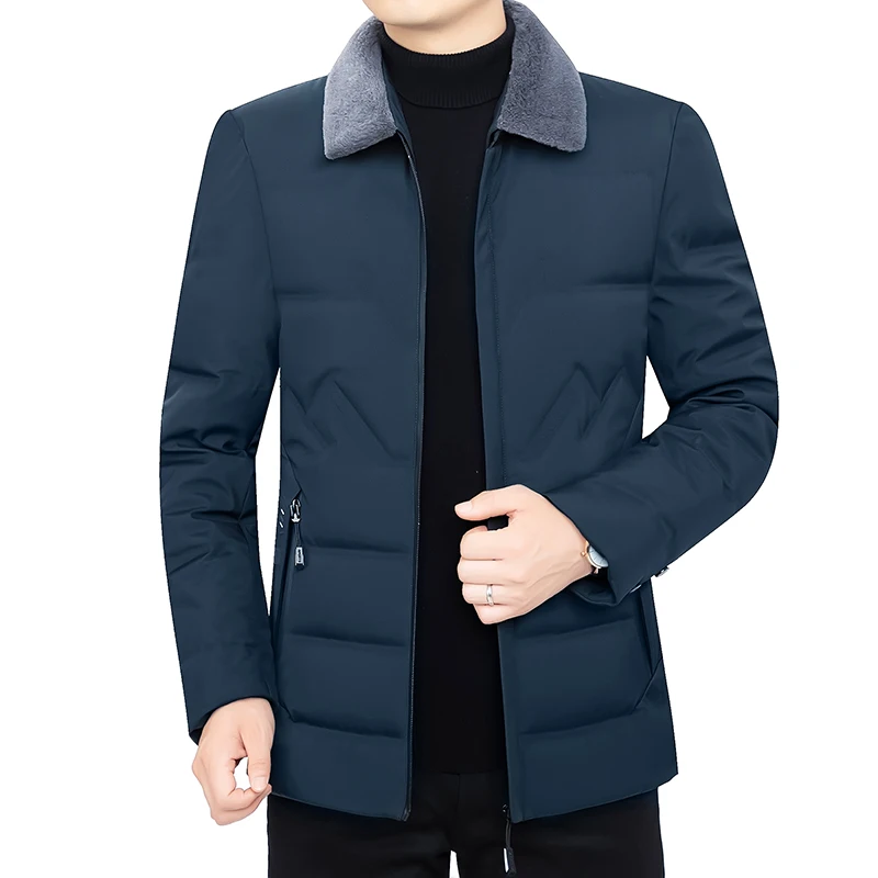 Winter New Mens White Duck Down Jackets Solid Color Tops Short Casual Fur Collar Warm Down Coats Parkas Outwear Clothing
Winter New Mens White Duck Down Jackets Solid Color Tops Short Casual Fur Collar Warm Down Coats Parkas Outwear Clothing