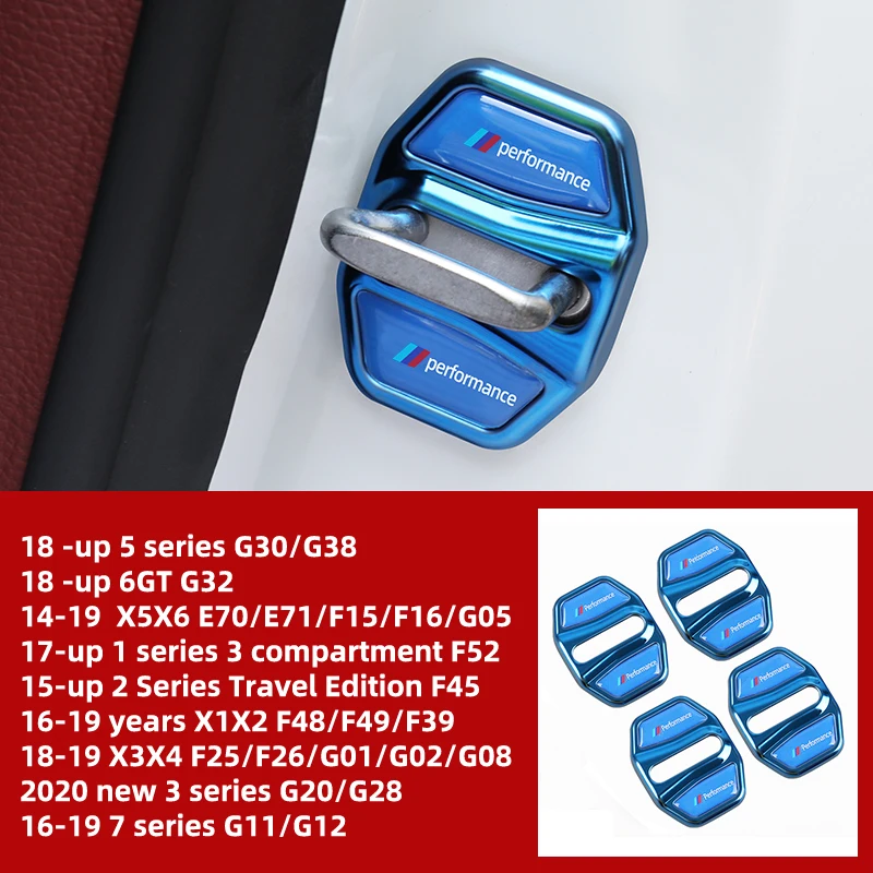 Car Door Lock Cover Buckle Case For BMW G30 G38 G32 F15 F16 F48 F49 F39 G11 G12 F25 F26 G01 G02 G08 Accessories Decoration 4pcs
Car Door Lock Cover Buckle Case For BMW G30 G38 G32 F15 F16 F48 F49 F39 G11 G12 F25 F26 G01 G02 G08 Accessories Decoration 4pcs