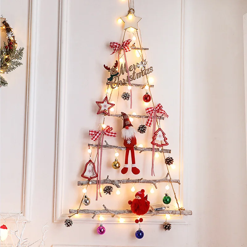 DIY Wooden Christmas Tree Artificial Fake Ornaments Wall Decoration Christmas ball/Christmas doll+wooden tree+Led light
DIY Wooden Christmas Tree Artificial Fake Ornaments Wall Decoration Christmas ball/Christmas doll+wooden tree+Led light