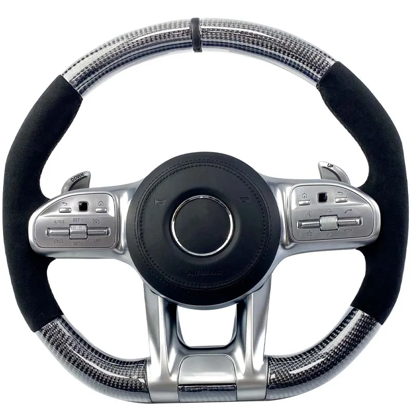 Рулевое колесо из углеродного волокна для Benz Mercedes AMG A B C E GLS GLA S C63 W205 W204 W213 2012-2021 PRM Спортивное Рулевое Колесо
Рулевое колесо из углеродного волокна для Benz Mercedes AMG A B C E GLS GLA S C63 W205 W204 W213 2012-2021 PRM Спортивное Рулевое Колесо