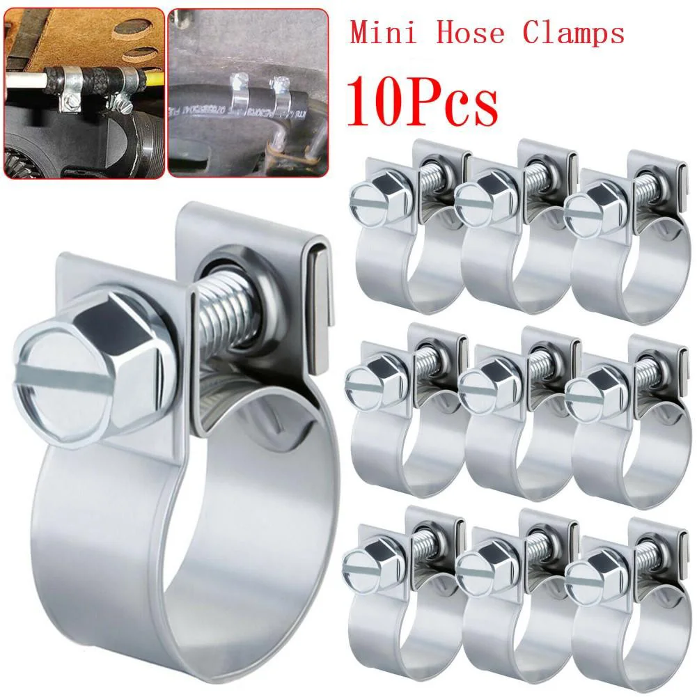 Mini Hose Clips Nut And Bolt Fuel Line Clamps Petrol Pipe Diesel Air Small Clamp For Automotive Hoses Household Appliances
Mini Hose Clips Nut And Bolt Fuel Line Clamps Petrol Pipe Diesel Air Small Clamp For Automotive Hoses Household Appliances