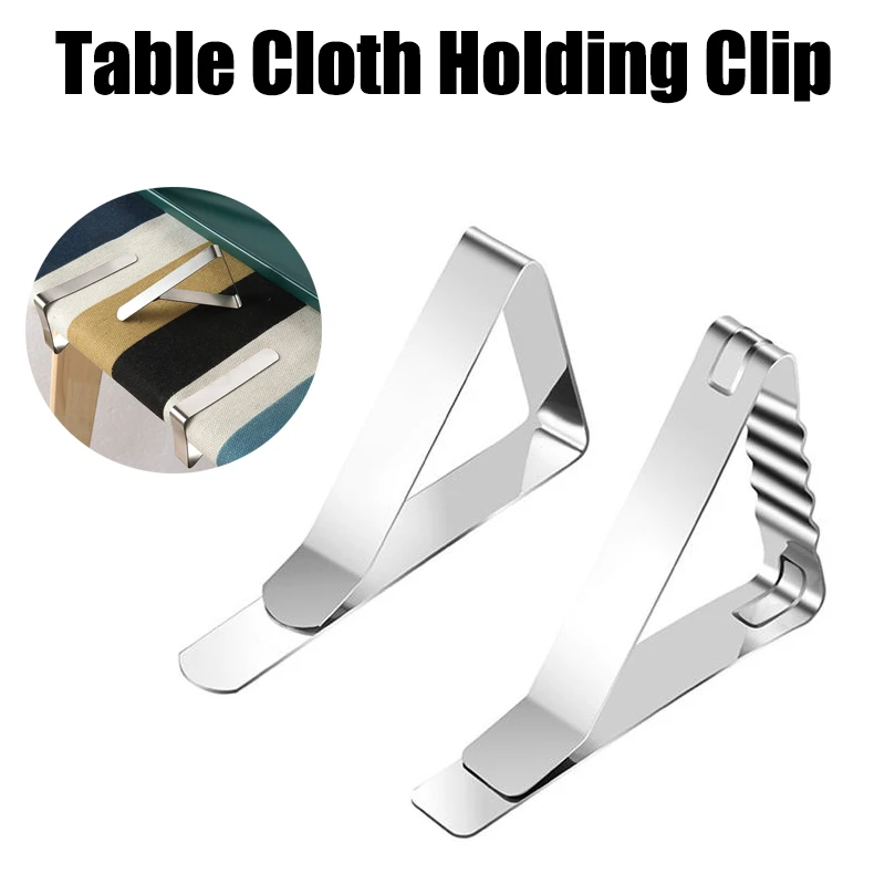 6pcs Steel Tablecloth Tables Cover Clip Tetou Stainless Holder Cloth Clamps Picnic Wedding Party Promenade Home Garden Supplies
6pcs Steel Tablecloth Tables Cover Clip Tetou Stainless Holder Cloth Clamps Picnic Wedding Party Promenade Home Garden Supplies
