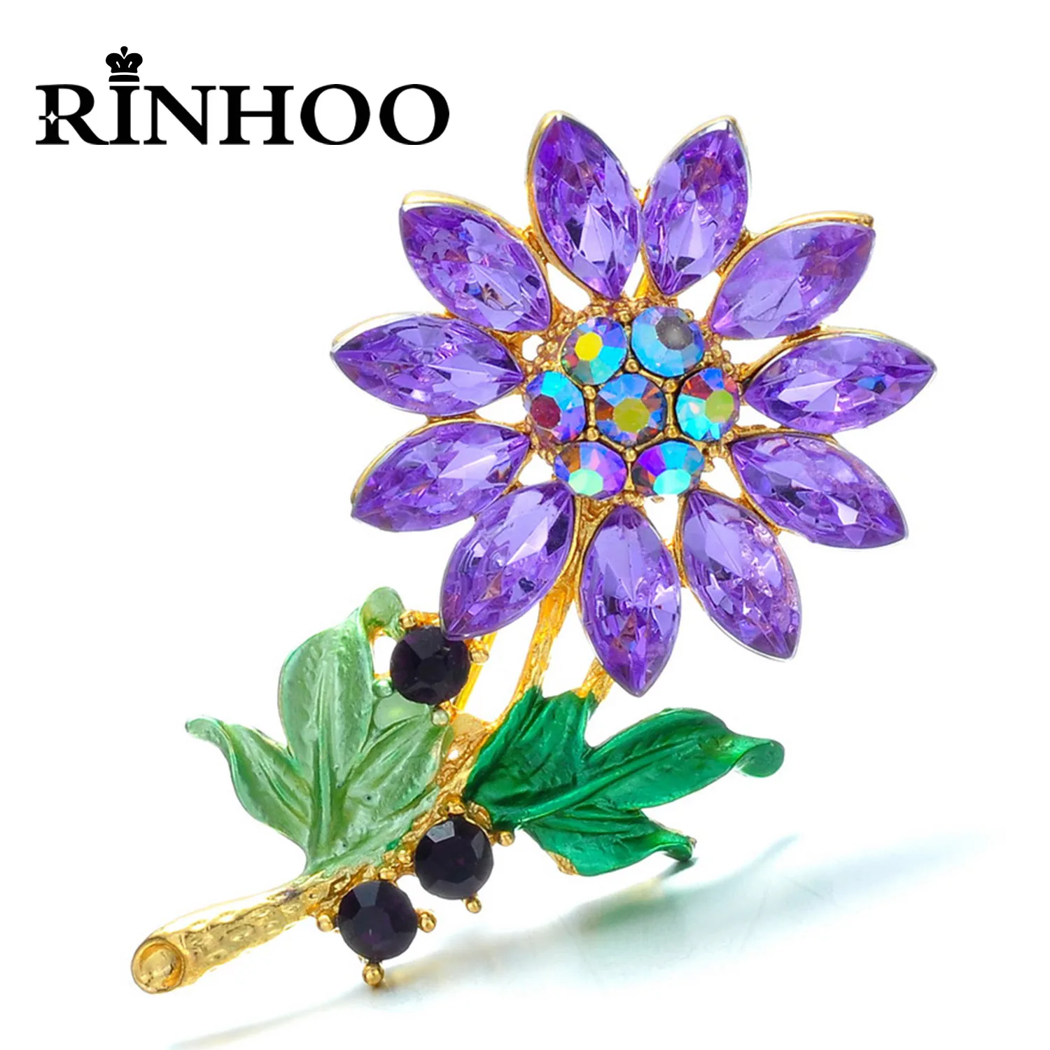 Rinhoo Shining Crystal Flower Brooches For Women Fashion Enamel Sunflower Wedding Clothes Corsage Creative Bouquet Pins Jewelry
Rinhoo Shining Crystal Flower Brooches For Women Fashion Enamel Sunflower Wedding Clothes Corsage Creative Bouquet Pins Jewelry