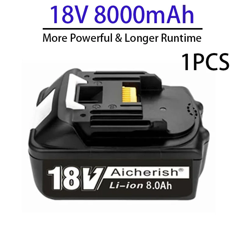 

Makita 18V 18650 Lithium Ion Rechargeable Battery BL1860B Latest Version 8000mAh 8Ah Batteries BL1860 BL1840 BL1850 BL1830