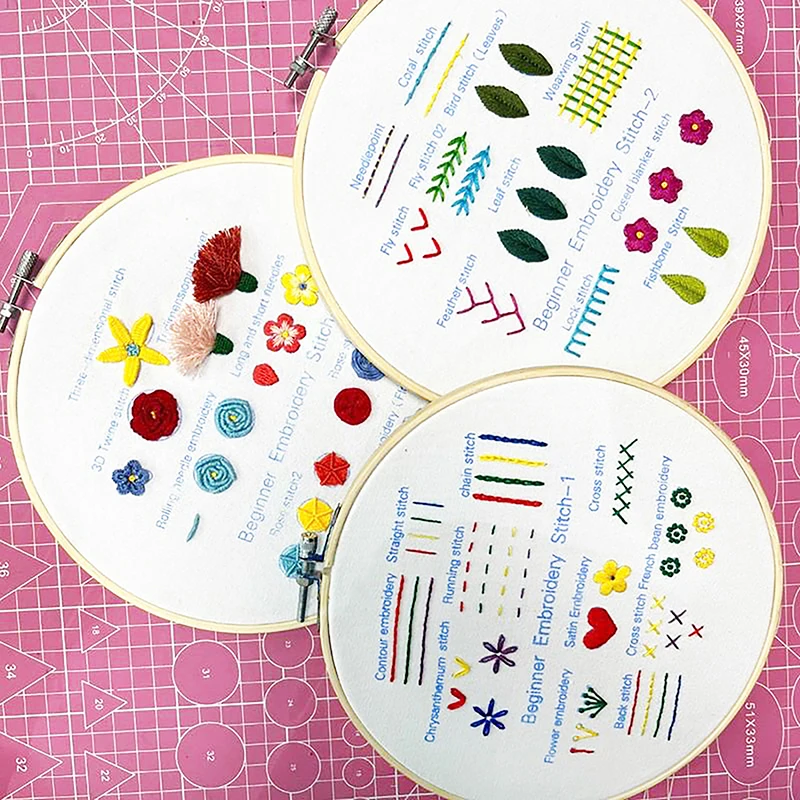 Beginners Embroidery Stitch Practice Set Bamboo Embroidery Seam Riper Set for Craft Lover Hand Stitch Embroidery
Beginners Embroidery Stitch Practice Set Bamboo Embroidery Seam Riper Set for Craft Lover Hand Stitch Embroidery