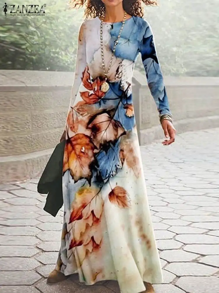 ZANZEA Women Fashion Floral Printed Sundress Spring Elegant Maxi Long Dress Robe Femme O Neck Long Sleeve Holiday Party Vestidos
ZANZEA Women Fashion Floral Printed Sundress Spring Elegant Maxi Long Dress Robe Femme O Neck Long Sleeve Holiday Party Vestidos