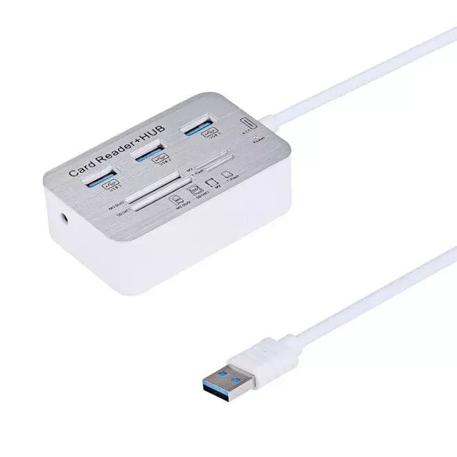 Алюминиевая док-станция для чтения карт TF USB SD 3,0 3 M2 с MS разные порты памяти
Алюминиевая док-станция для чтения карт TF USB SD 3,0 3 M2 с MS разные порты памяти