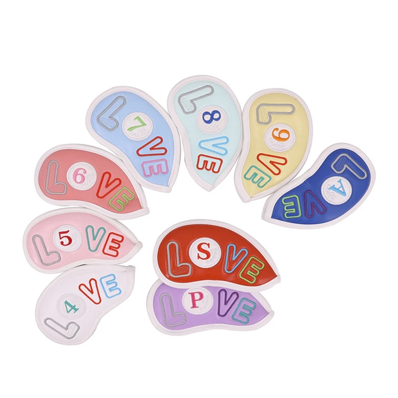 9Piece Rainbow Colors Embroidery Soft PU Leather Cute Ladies Club Covers Head Covers
9Piece Rainbow Colors Embroidery Soft PU Leather Cute Ladies Club Covers Head Covers