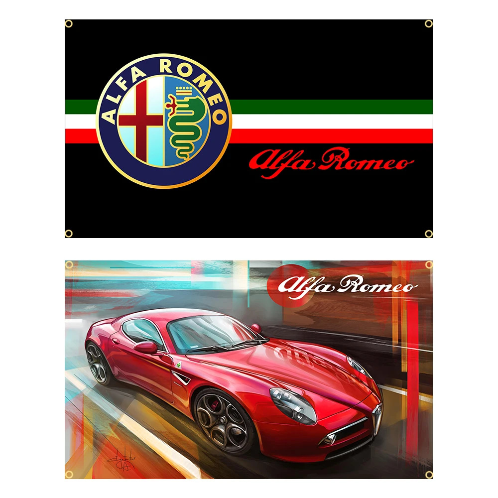 90x150cm Alfa Romeos Super Racing Car Flag Polyester Printed Auto Banner Garage or Outdoor For Decoration
90x150cm Alfa Romeos Super Racing Car Flag Polyester Printed Auto Banner Garage or Outdoor For Decoration