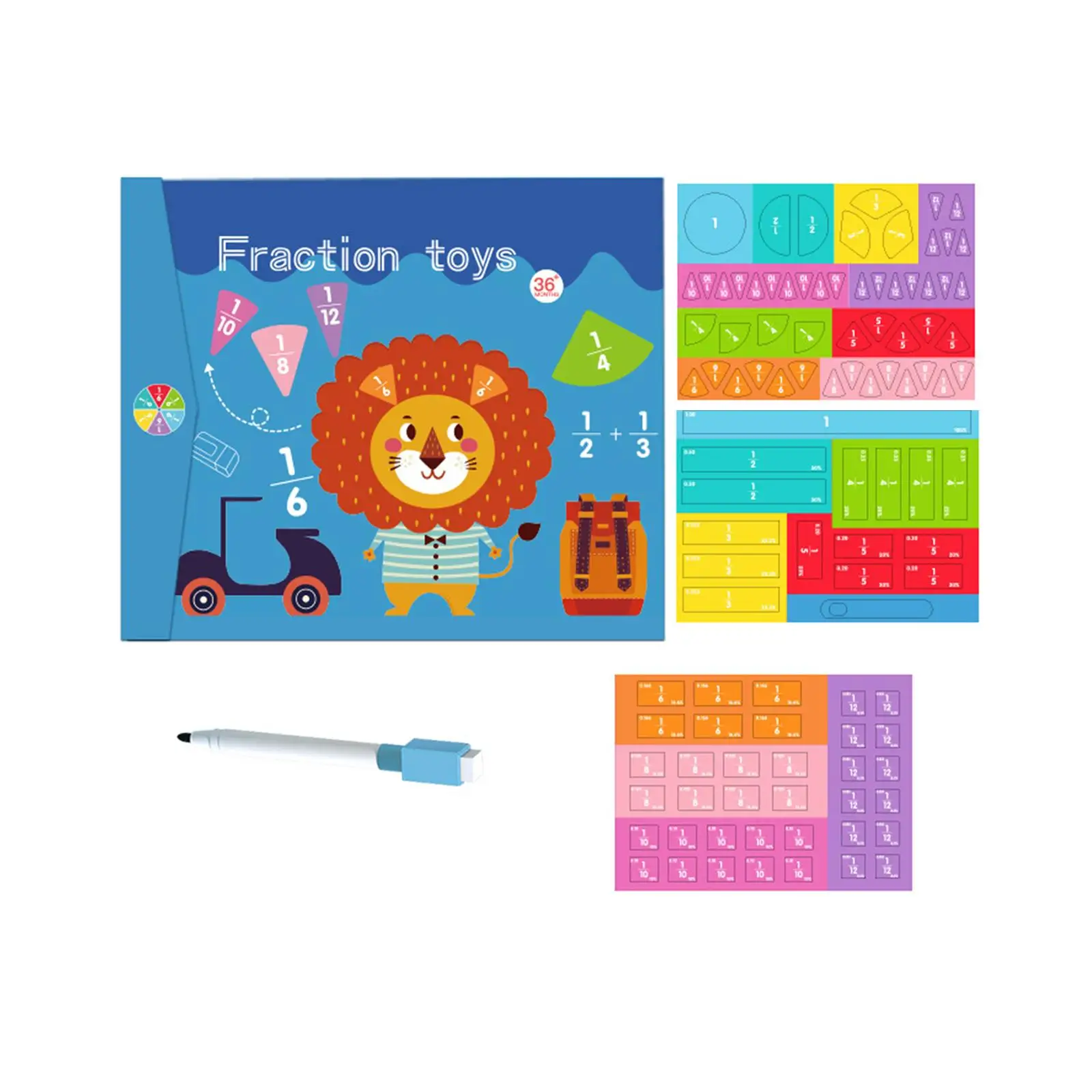 Fraction Learning Math Toy Learning Fraction Game Learning Educational Toy Fraction Tiles for Children Toddlers Kids Boy Girls
Fraction Learning Math Toy Learning Fraction Game Learning Educational Toy Fraction Tiles for Children Toddlers Kids Boy Girls