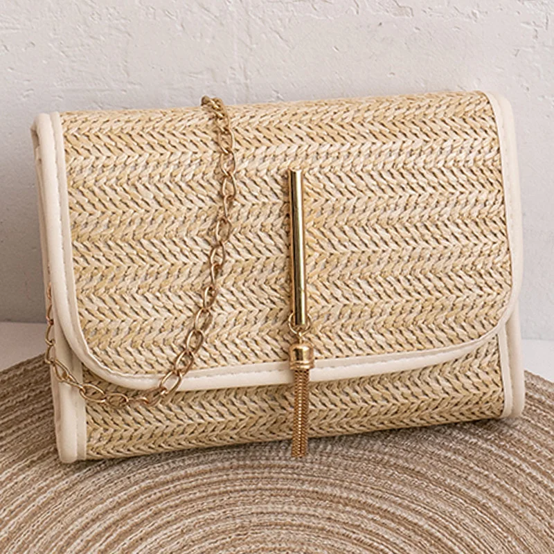 Fashion Mini Small Handbag Women's Portable Straw Woven Handmade Crochet Bags Knitting Tote Chaim Messenger Evening Dinner Purse
Fashion Mini Small Handbag Women's Portable Straw Woven Handmade Crochet Bags Knitting Tote Chaim Messenger Evening Dinner Purse