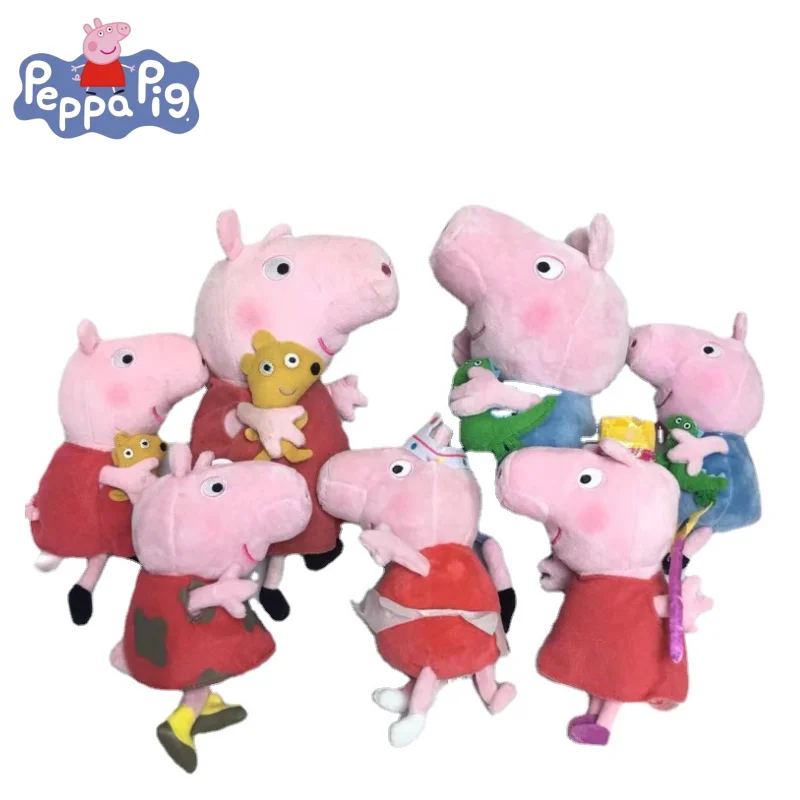 

Peppa Pig Series Peppa George Pig Mom Pig Dad Anime Cartoon Peripherals New Exquisite Cute Plush Dolls Dolls Dolls Wholesale