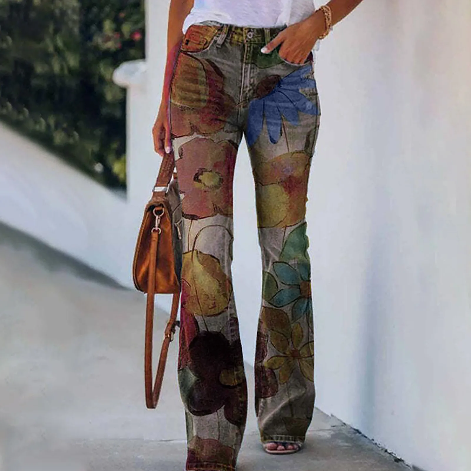 Women's Long Multiple Pants Choice Printed Casual Loose Comfortable Micro Flared Formal Pants For Women 
Women's Long Multiple Pants Choice Printed Casual Loose Comfortable Micro Flared Formal Pants For Women