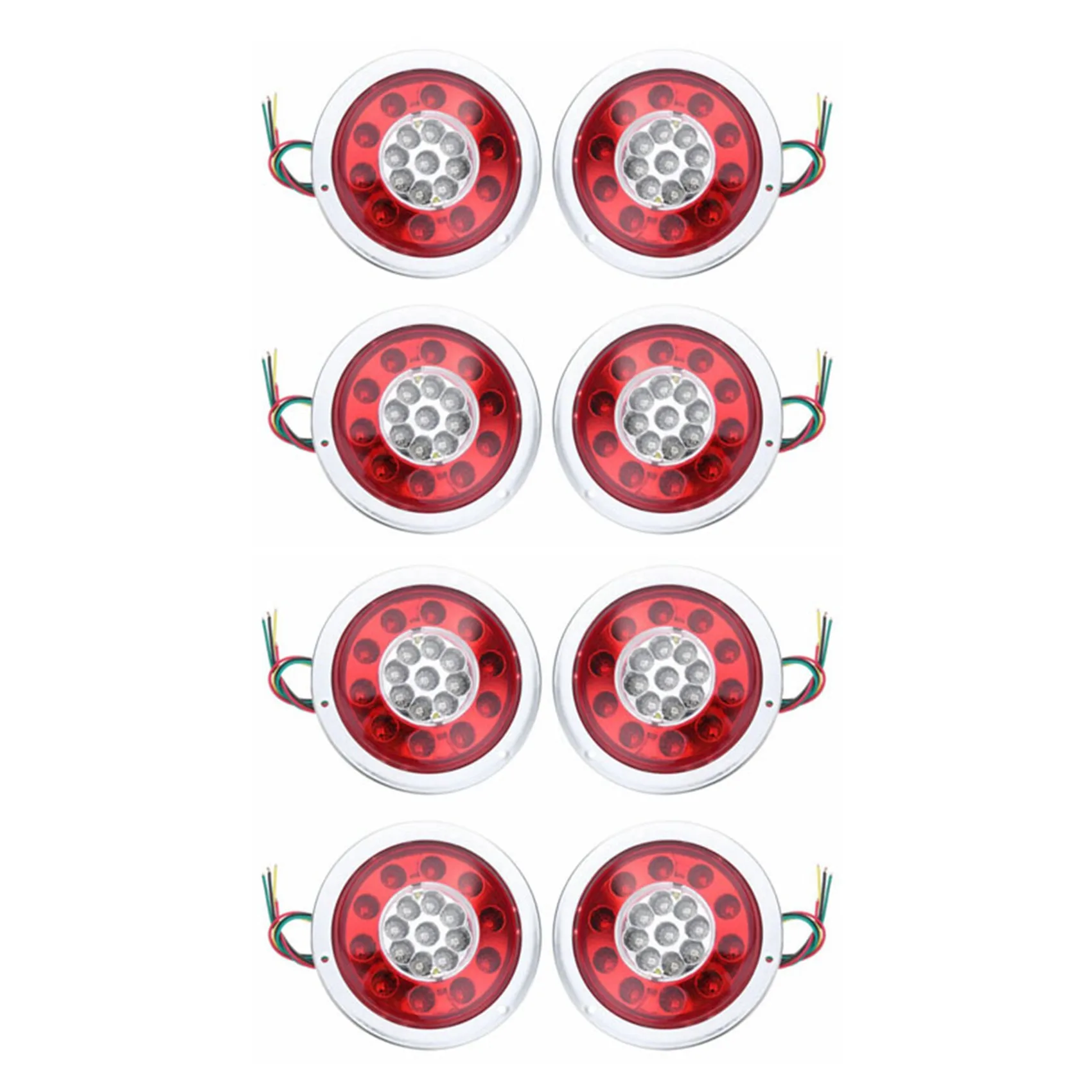 8 Pack Round 19 LED Rear Stop Light Tail Brake Turn Signal Lamp Trailer Truck Van
8 Pack Round 19 LED Rear Stop Light Tail Brake Turn Signal Lamp Trailer Truck Van