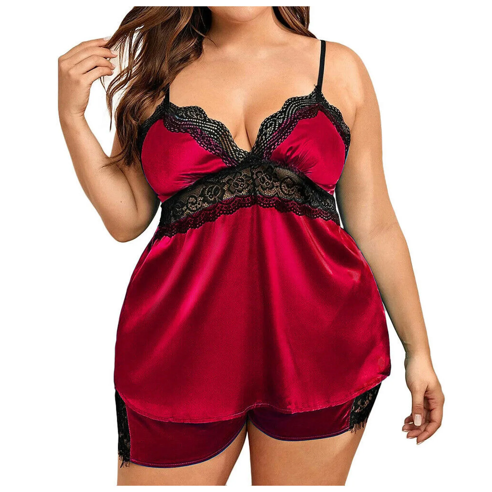 Two-Piece Lace Racy Underwear Underwire Lingerie Sexy Muslin Women Pajamas Nightdress Sleepwear Intimates Women's underwear
Two-Piece Lace Racy Underwear Underwire Lingerie Sexy Muslin Women Pajamas Nightdress Sleepwear Intimates Women's underwear