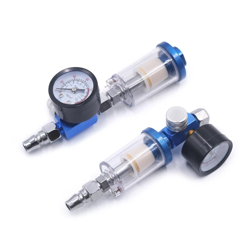 Air Adjusting RegulatorValve Pneumatic SprayGun Air Regulator Gauges G1/4 Quick Pneumatic Tools forAirbrush
Air Adjusting RegulatorValve Pneumatic SprayGun Air Regulator Gauges G1/4 Quick Pneumatic Tools forAirbrush