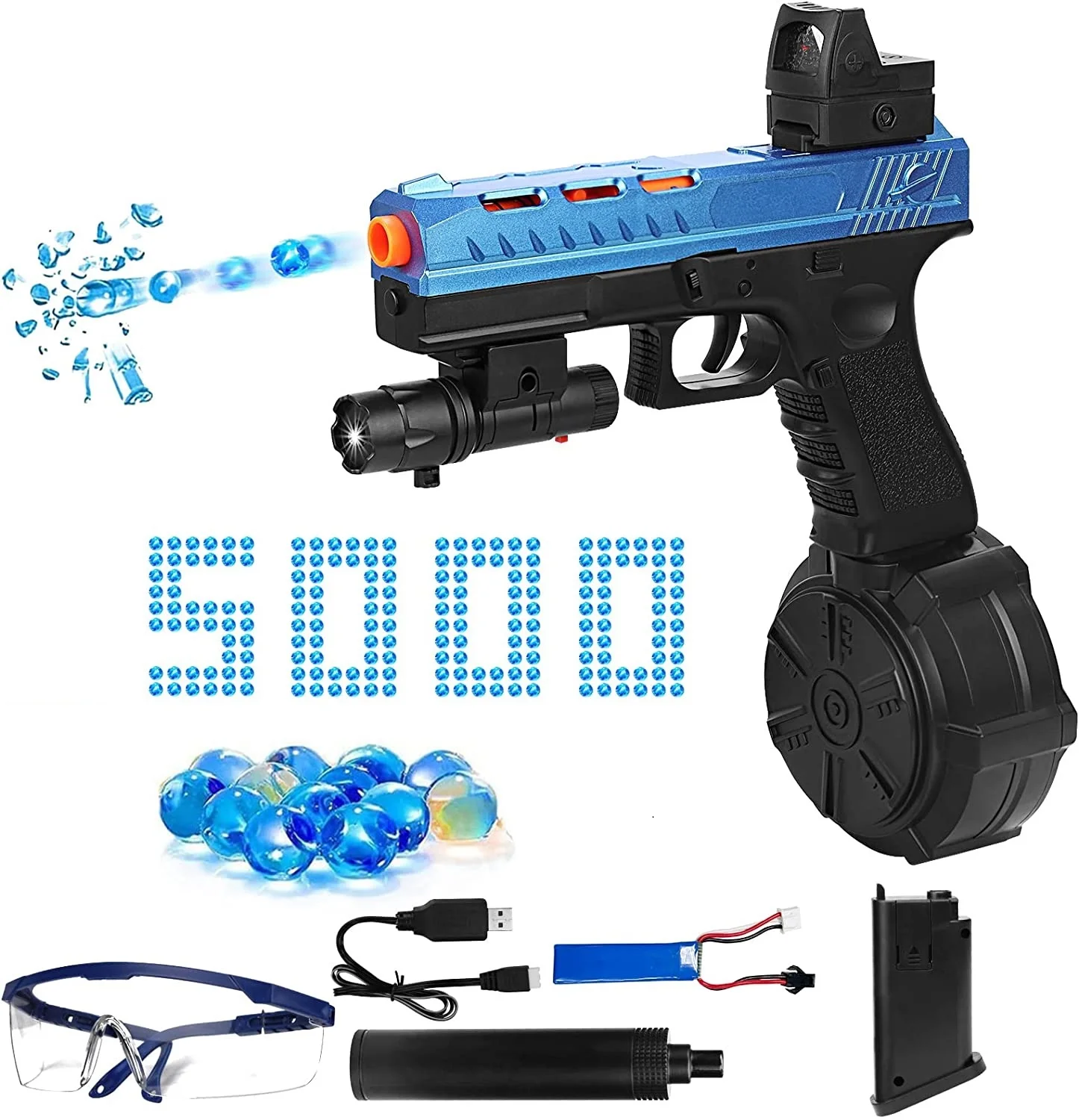 Electric Splatter Ball Toy Gun Outdoor Games Shooting Weapon Gel Blaster Water Beads Airsoft Pistol For Boys Birthday Gift
Electric Splatter Ball Toy Gun Outdoor Games Shooting Weapon Gel Blaster Water Beads Airsoft Pistol For Boys Birthday Gift