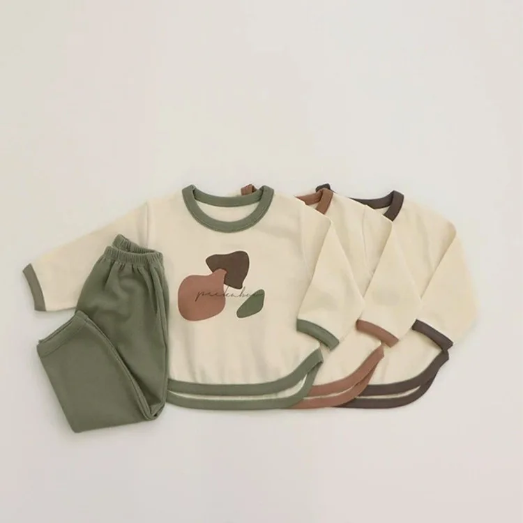 2pcs/set Baby Boys Casual Set Unisex Organic Cotton Colour Print Pullover Long Sleeve Basic Top + Trousers Kids Clothes Outfit
2pcs/set Baby Boys Casual Set Unisex Organic Cotton Colour Print Pullover Long Sleeve Basic Top + Trousers Kids Clothes Outfit