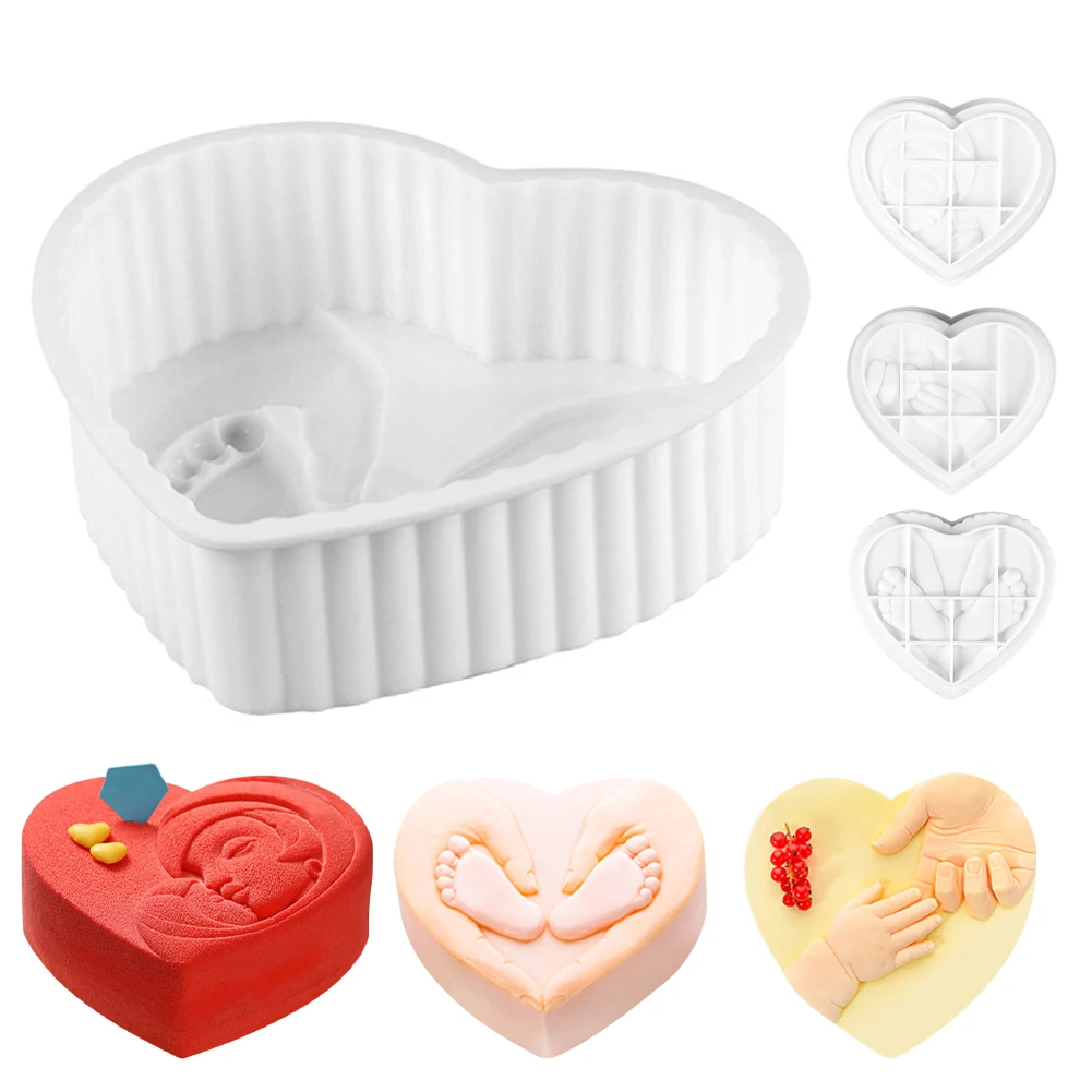 Heart Shape Cake Mold Non-Stick Silicone DIY Mousse Donut Baking Mold Chocolate Cupcake Candy Baking Tool For Cake Kitchenware
Heart Shape Cake Mold Non-Stick Silicone DIY Mousse Donut Baking Mold Chocolate Cupcake Candy Baking Tool For Cake Kitchenware