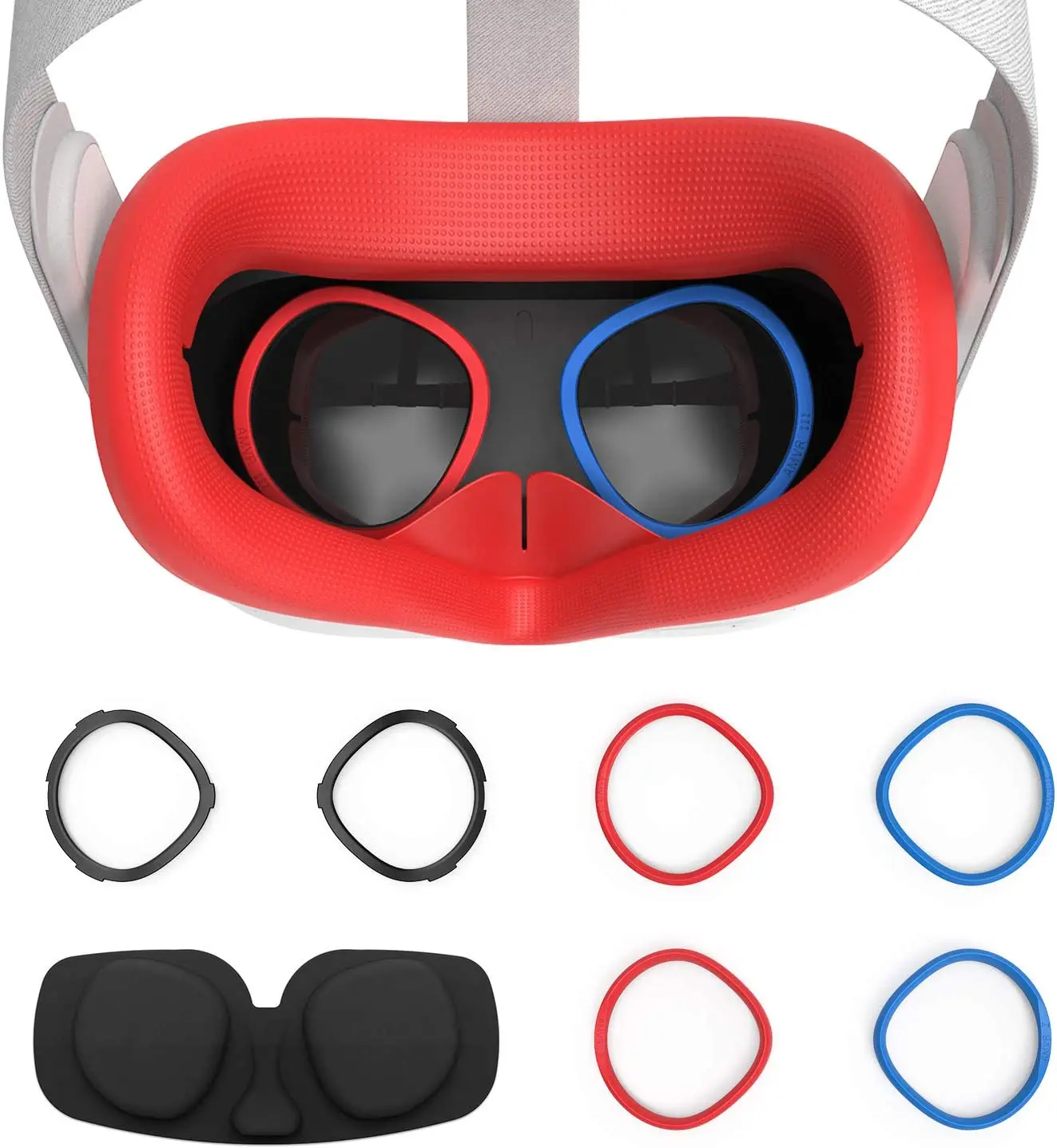 VR Silicone Flip Cover & Lens Cover Anti-Scratch Resistant VR Glasses For Oculus Quest 2 Sweat-proof Waterproof Anti-dirt 3 in 1
VR Silicone Flip Cover & Lens Cover Anti-Scratch Resistant VR Glasses For Oculus Quest 2 Sweat-proof Waterproof Anti-dirt 3 in 1