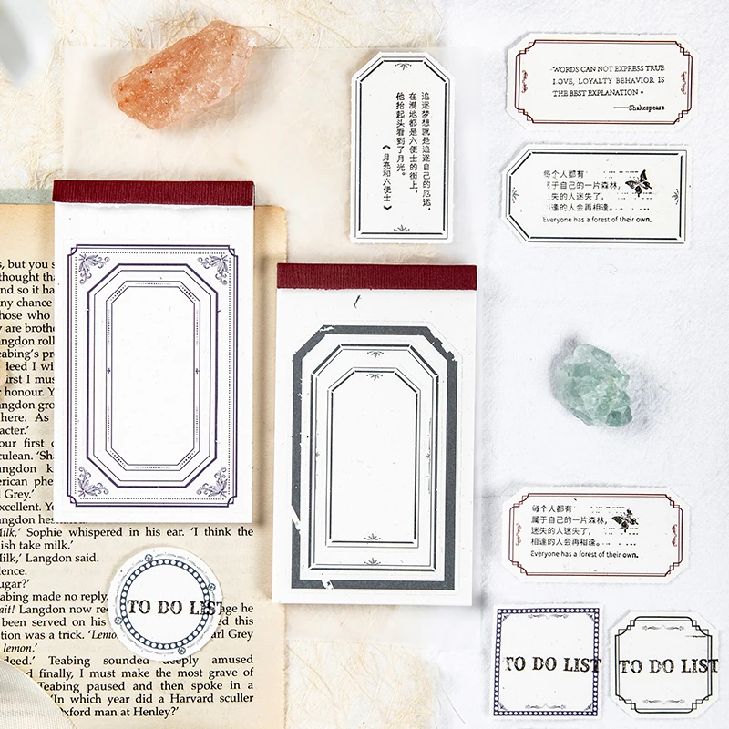 20Packs wholesale Frame Memo Pads Notes Stickers Retro Scrapbooking Book Journal Junk Material Border line Office School 10*6CM
20Packs wholesale Frame Memo Pads Notes Stickers Retro Scrapbooking Book Journal Junk Material Border line Office School 10*6CM