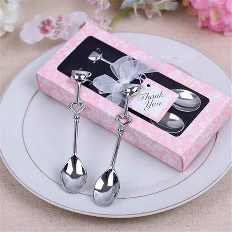 2Pcs Tea Coffee Drinking Stainless Steel Spoon Teaspoon Bridal Shower Wedding Party Favor Lover Valentine's Gift
2Pcs Tea Coffee Drinking Stainless Steel Spoon Teaspoon Bridal Shower Wedding Party Favor Lover Valentine's Gift