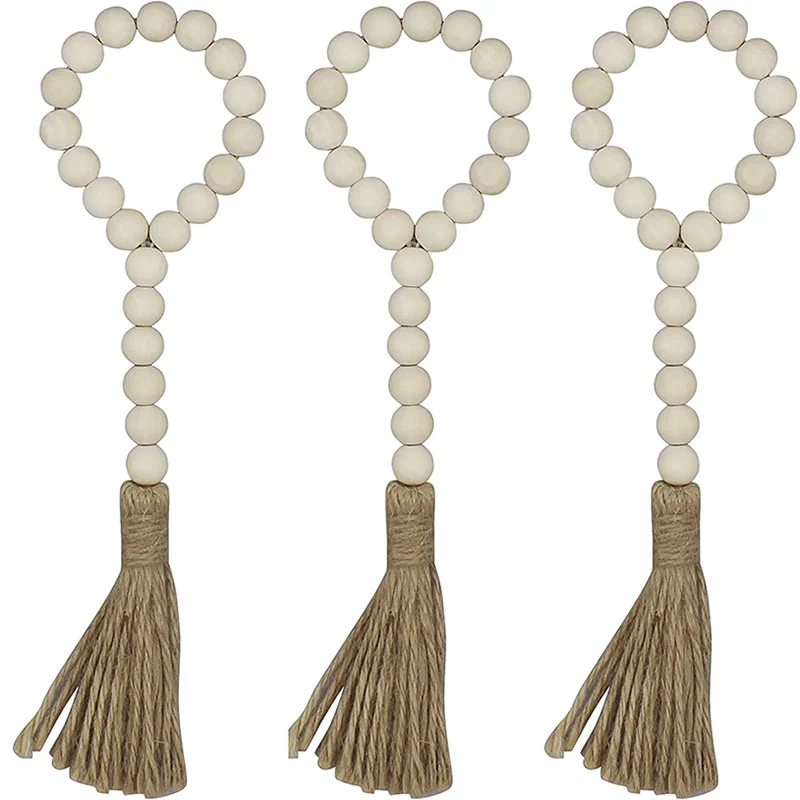 1Pc Wood Bead Garland with Tassels Farmhouse Beads Jute Tassels DIY Craft Tassels Rustic Country Prayer Beads Wall Hanging Decor
1Pc Wood Bead Garland with Tassels Farmhouse Beads Jute Tassels DIY Craft Tassels Rustic Country Prayer Beads Wall Hanging Decor