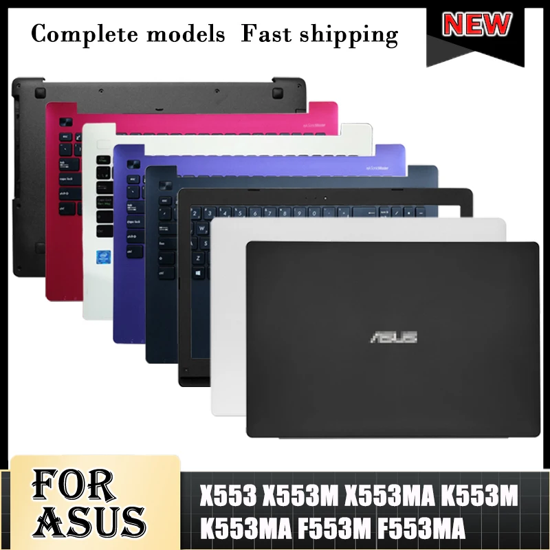 

New For ASUS X553 X553M X553MA K553M K553MA F553M F553MA LCD Back Cover/Front Bezel/Palmrest/keyboard/Bottom Case No Touch X553