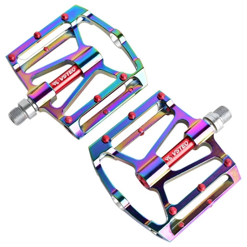 Vsteo Bicycle pedal pair of bicycle pedal mountain road bike flat platform mountain bike aluminum alloy 3 bearing 290g
Vsteo Bicycle pedal pair of bicycle pedal mountain road bike flat platform mountain bike aluminum alloy 3 bearing 290g