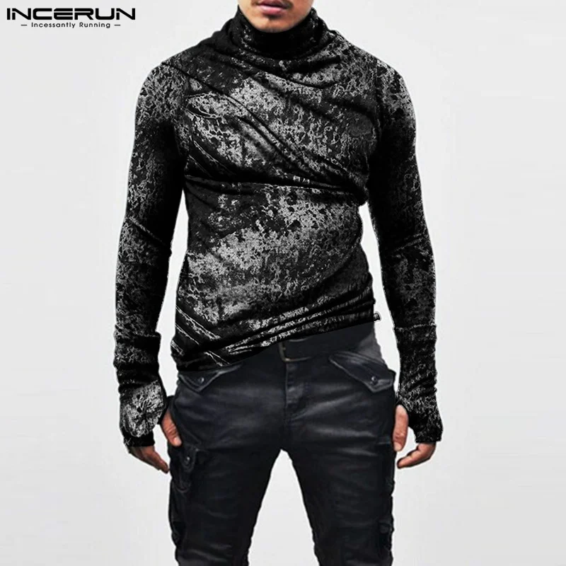 Fashion Party Shows Style Tops INCERUN Men Leisure Tie-dyed Camiseta Stylish Hot Sale Male Hit Color Long Sleeve T-shirts S-5XL
Fashion Party Shows Style Tops INCERUN Men Leisure Tie-dyed Camiseta Stylish Hot Sale Male Hit Color Long Sleeve T-shirts S-5XL