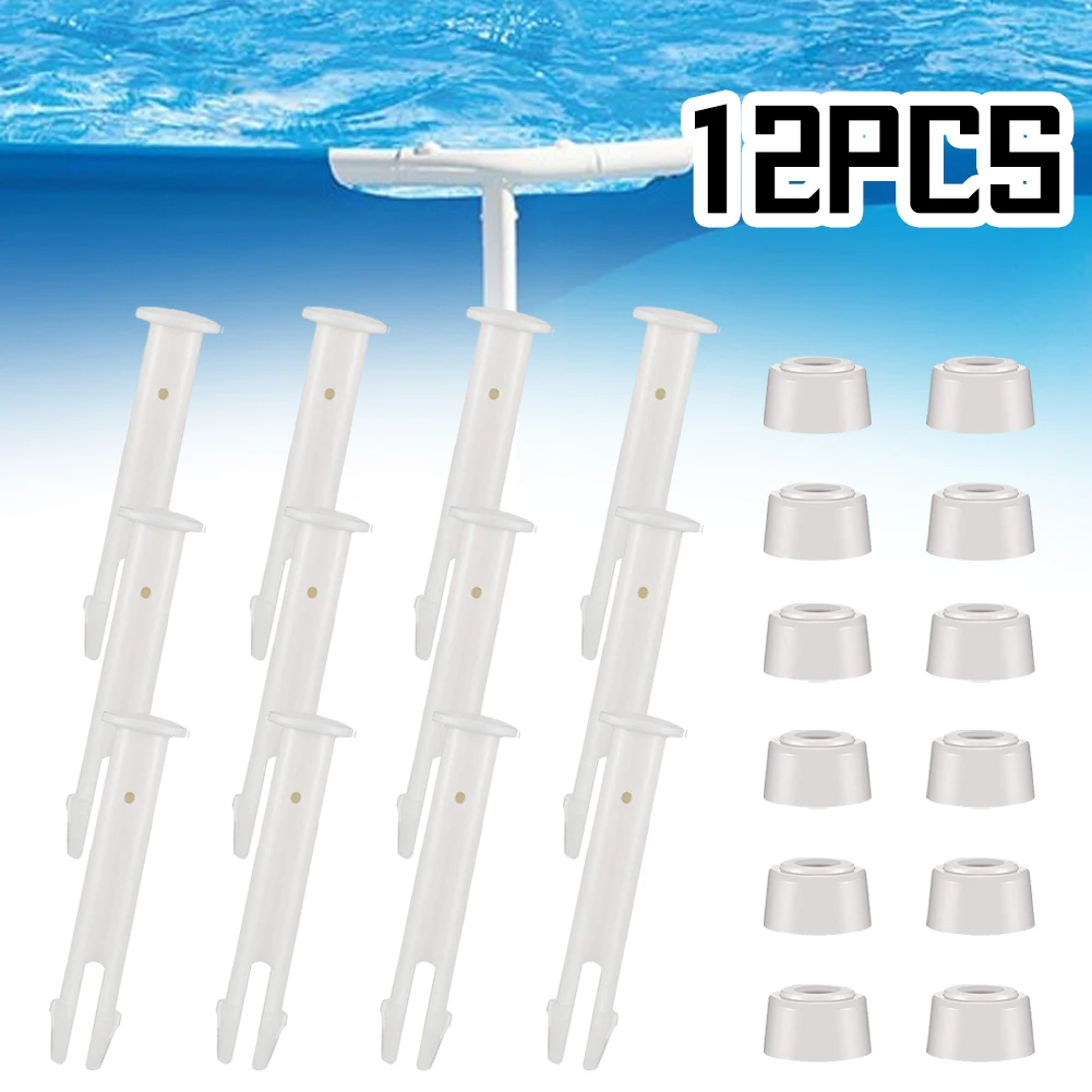 12pcs Outdoor Swimming Pool Joint Pins with Rubber Seals Compatible with Rectangular Metal Frame Pools Swimming Parts Tools
12pcs Outdoor Swimming Pool Joint Pins with Rubber Seals Compatible with Rectangular Metal Frame Pools Swimming Parts Tools