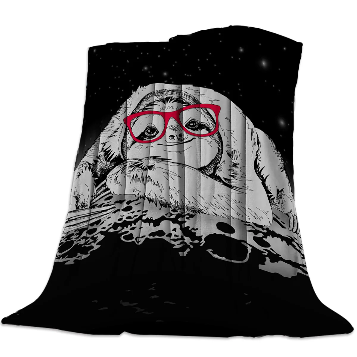 

Blanket Home Textile Sloth Moon Lazy Flannel Weighted Blanket Warm Soft Blankets Throw Sofa Bed Travel Bedspread