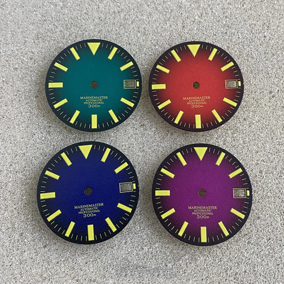 28.5mm New Green Luminous Watch Dial NH35 Mechanical Watch Modified Diving S Dial for NH35/NH36/4R/7S Movement
28.5mm New Green Luminous Watch Dial NH35 Mechanical Watch Modified Diving S Dial for NH35/NH36/4R/7S Movement