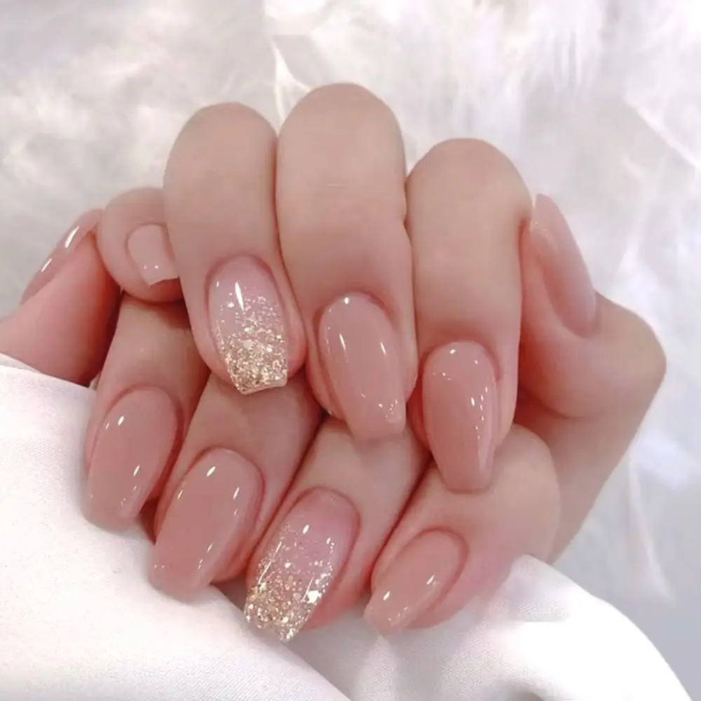 24pcs Long Ballerina Fake Nails French Glitter Gold Pink Aurora False Nails Full Cover Press on Nails DIY Detachable Nail Tips
24pcs Long Ballerina Fake Nails French Glitter Gold Pink Aurora False Nails Full Cover Press on Nails DIY Detachable Nail Tips