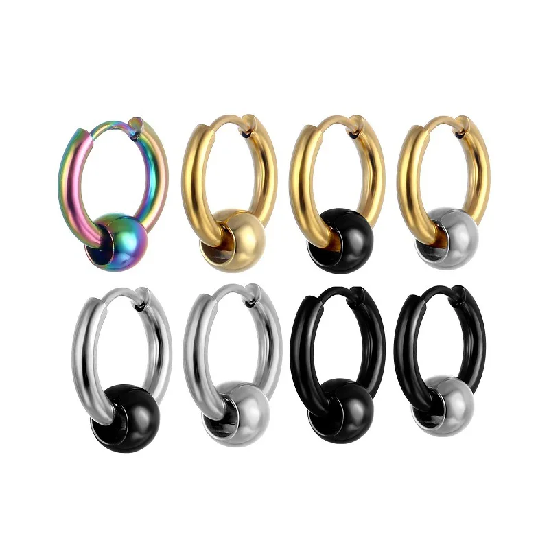 OOCYSPOO Stainless Steel Circle Hoop Earrings for Men Small Circle Metal Ball Anti-allergic Ear Buckle Rock Hip Hop Jewelry
OOCYSPOO Stainless Steel Circle Hoop Earrings for Men Small Circle Metal Ball Anti-allergic Ear Buckle Rock Hip Hop Jewelry