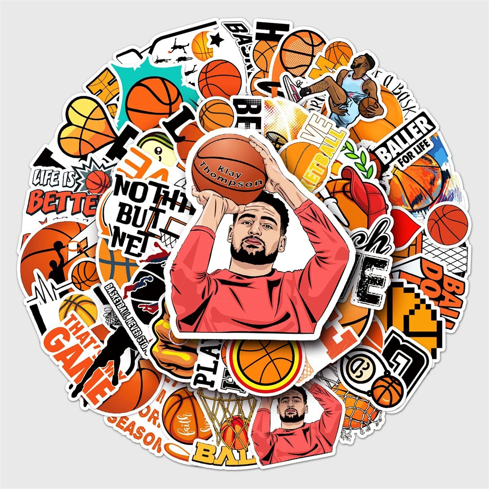 10/50 Pcs Basketball Graffiti Sticker Decoration DIY Laptop Suitcase Skateboard Physical Education Sport Thin Waterproof Sticker
10/50 Pcs Basketball Graffiti Sticker Decoration DIY Laptop Suitcase Skateboard Physical Education Sport Thin Waterproof Sticker