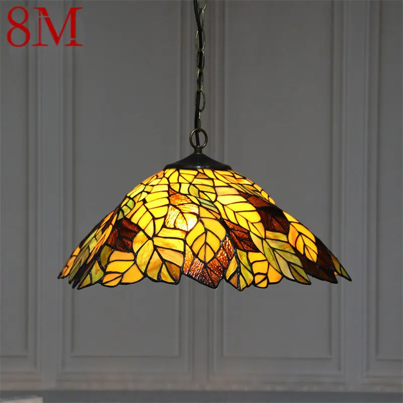 8M Tiffany Glass Pendant Lamp LED Creative Leaf Pattern Hanging Light Decor for Home Dining Room Bedroom Hotel
8M Tiffany Glass Pendant Lamp LED Creative Leaf Pattern Hanging Light Decor for Home Dining Room Bedroom Hotel