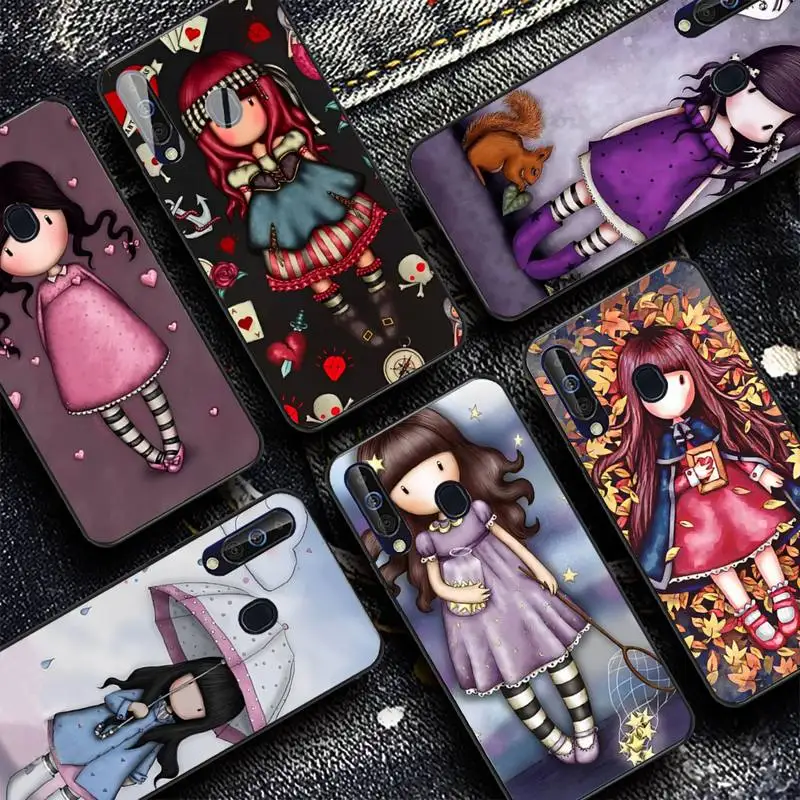 

Santoro G-Gorjuss Girl Phone Case for Samsung A51 01 50 71 21S 70 31 40 30 10 20 S E 11 91 A7 A8 2018