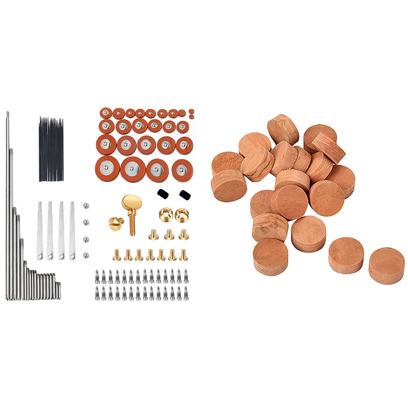 20Pcs Saxophone Cork Mats Trumpet Cornet Water Key Spit & 119Pcs Alto Sax Saxophone Screws + Saxophone Springs
20Pcs Saxophone Cork Mats Trumpet Cornet Water Key Spit & 119Pcs Alto Sax Saxophone Screws + Saxophone Springs