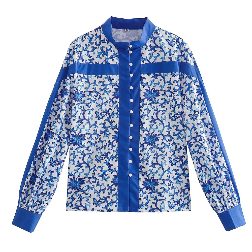 Женские рубашки в стиле ретро с высоким воротником, однобортная блузка с длинным рукавом и принтом в европейском и американском стиле, лето ...
Женские рубашки в стиле ретро с высоким воротником, однобортная блузка с длинным рукавом и принтом в европейском и американском стиле, лето ...